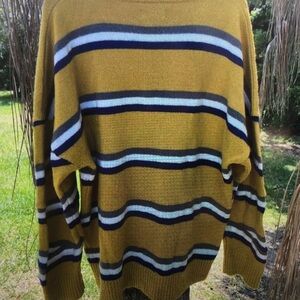 Striped Mustard Sweater for Men